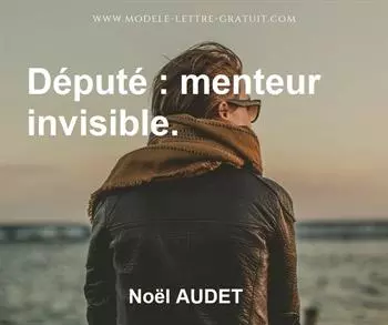 Citation de Noël AUDET