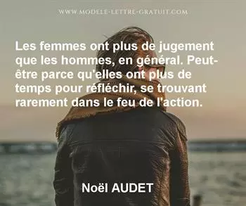 Citation de Noël AUDET