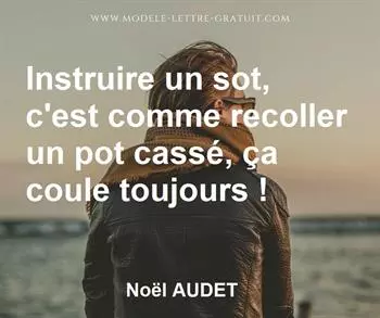 Citation de Noël AUDET