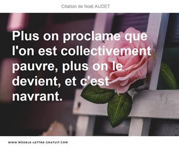 Citations Noël AUDET