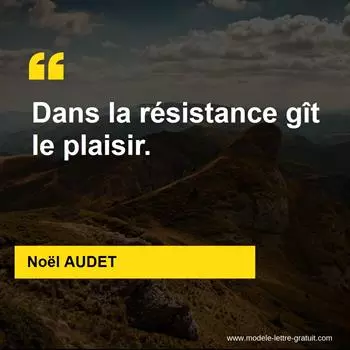 Citation Noël AUDET
