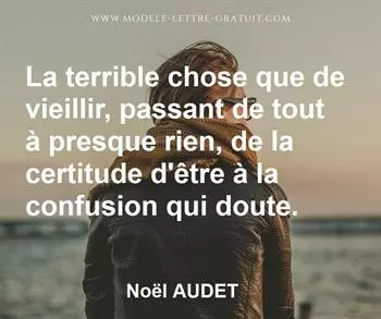 Citation de Noël AUDET