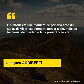 Citations Jacques AUDIBERTI