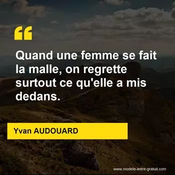 Citation Yvan AUDOUARD