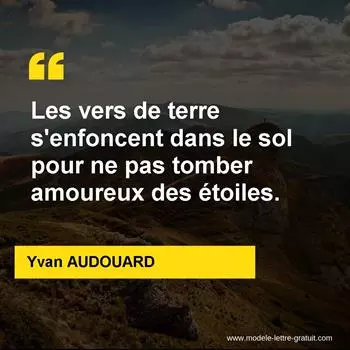 Citation Yvan AUDOUARD