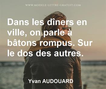 Citation de Yvan AUDOUARD