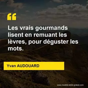 Citation Yvan AUDOUARD
