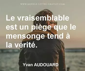 Citation de Yvan AUDOUARD