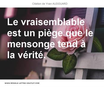 Citations Yvan AUDOUARD