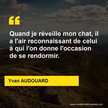Citation Yvan AUDOUARD