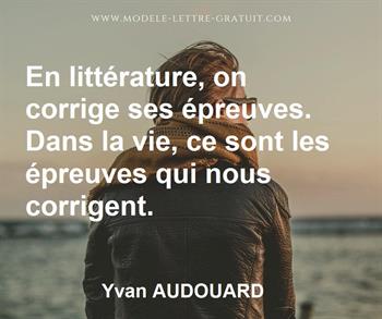 Citation de Yvan AUDOUARD