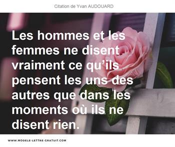 Citations Yvan AUDOUARD