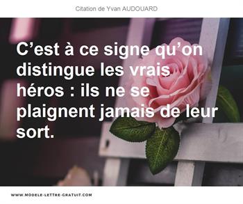 Citations Yvan AUDOUARD