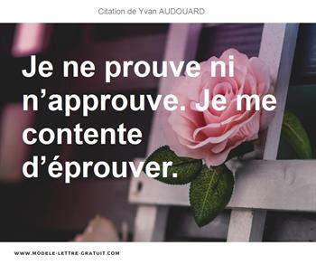 Citations Yvan AUDOUARD