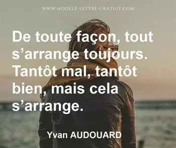 Citation de Yvan AUDOUARD