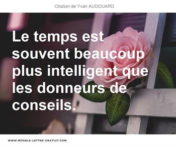 Citations Yvan AUDOUARD