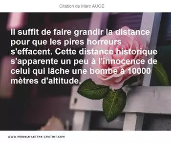 Citations Marc AUGÉ