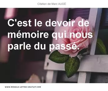 Citations Marc AUGÉ
