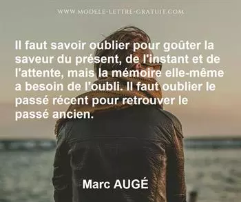 Citation de Marc AUGÉ