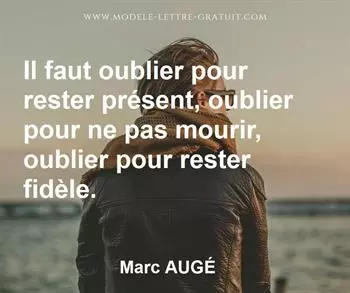 Citation de Marc AUGÉ