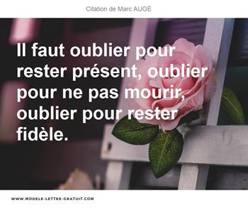 Citations Marc AUGÉ