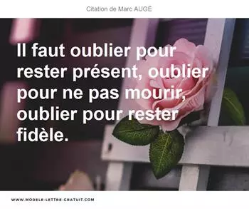 Citations Marc AUGÉ