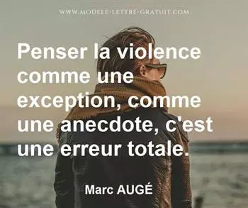 Citation de Marc AUGÉ