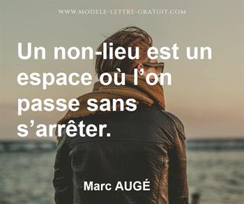 Citation de Marc AUGÉ