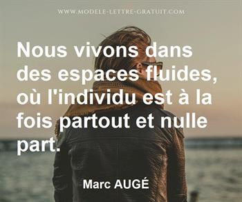 Citation de Marc AUGÉ
