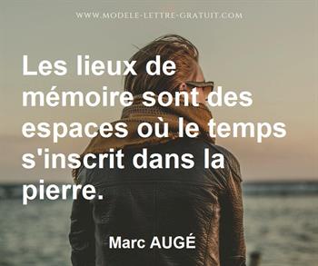 Citation de Marc AUGÉ