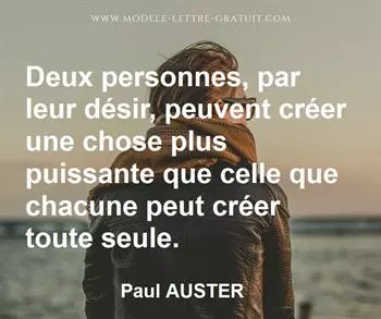 Citation de Paul AUSTER