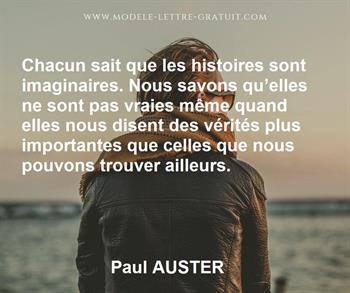 Citation de Paul AUSTER