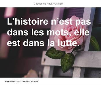 Citations Paul AUSTER