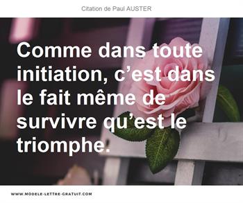 Citations Paul AUSTER