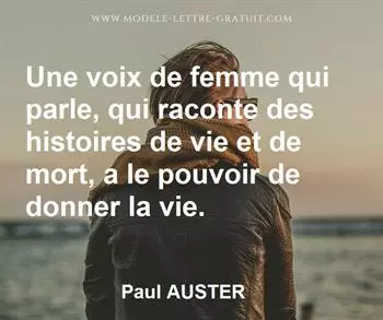 Citation de Paul AUSTER