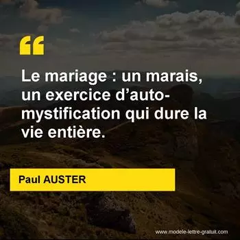 Citation Paul AUSTER