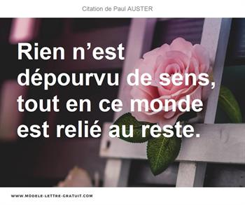 Citations Paul AUSTER