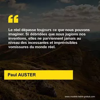 Citation Paul AUSTER