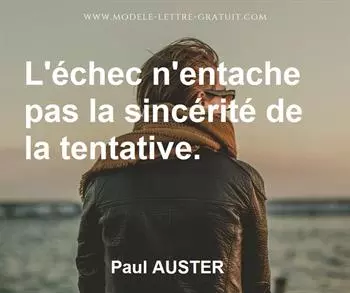 Citation de Paul AUSTER