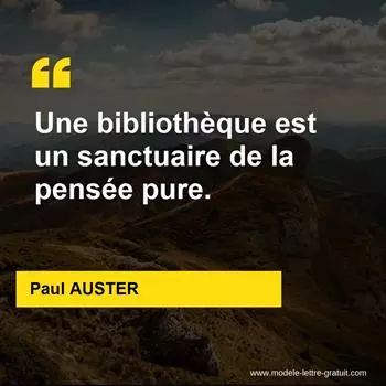 Citation Paul AUSTER