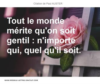 Citations Paul AUSTER