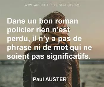 Citation de Paul AUSTER