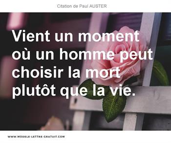 Citations Paul AUSTER