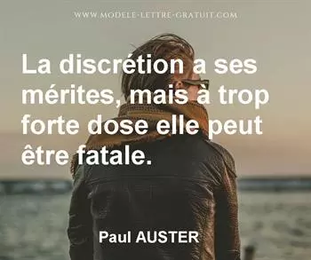 Citation de Paul AUSTER
