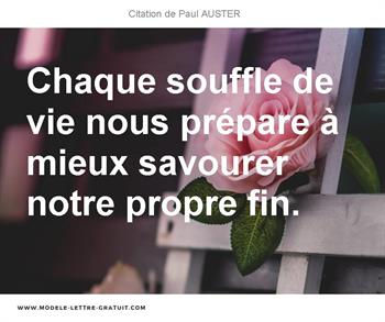 Citations Paul AUSTER