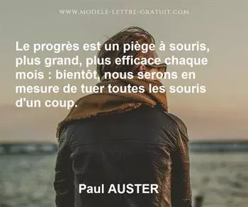 Citation de Paul AUSTER