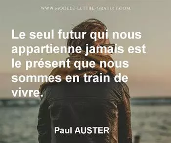 Citation de Paul AUSTER