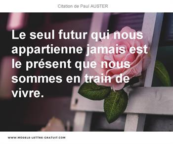 Citations Paul AUSTER