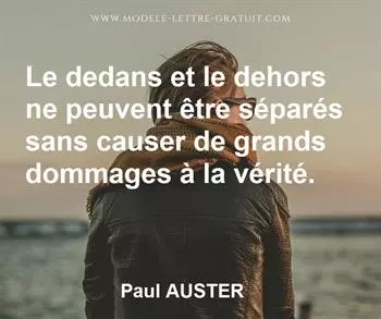 Citation de Paul AUSTER