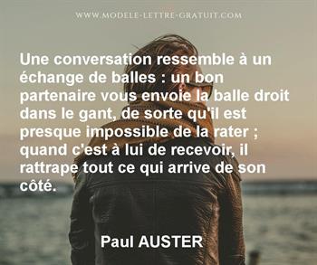 Citation de Paul AUSTER